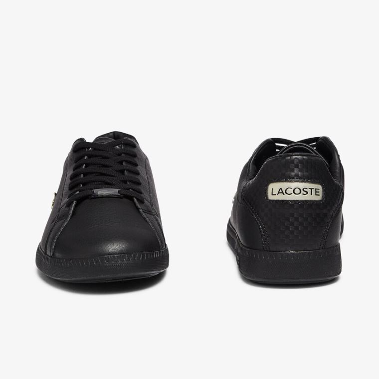 Lacoste Graduate Læder and Syntetisk Sneakers Sort | t824P68Q