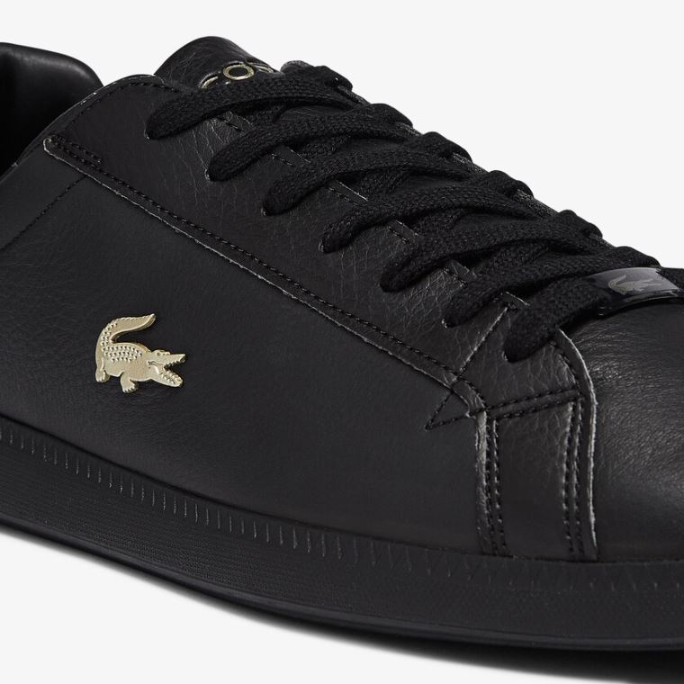 Lacoste Graduate Læder and Syntetisk Sneakers Sort | t824P68Q