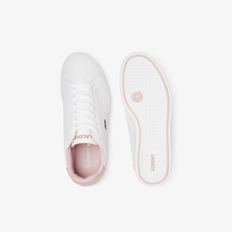 Lacoste Graduate Syntetisk Sneakers Hvide Lyserød | FpCjjJbz