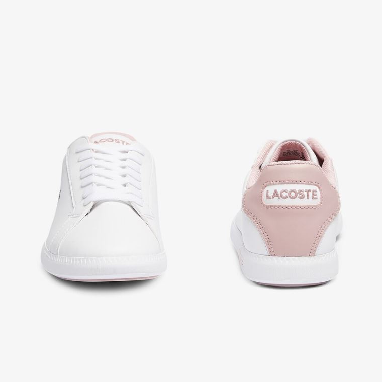 Lacoste Graduate Syntetisk Sneakers Hvide Lyserød | FpCjjJbz