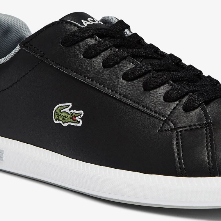 Lacoste Graduate Syntetisk Sneakers Sort | iQH5yAD7