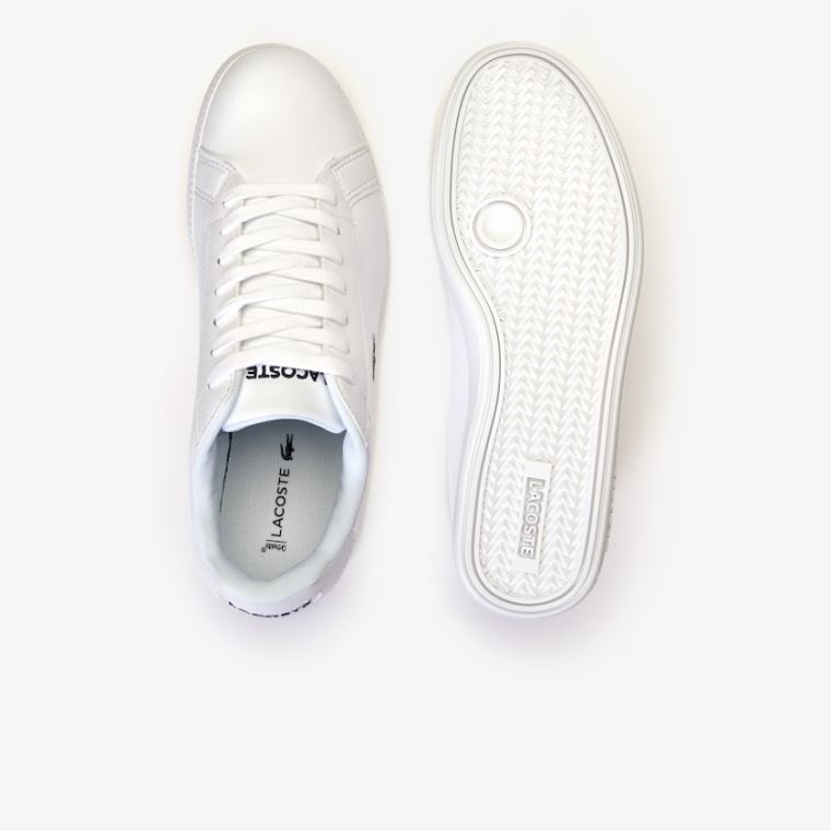 Lacoste Graduate Tonal Læder Sneakers Hvide | Mi4gh3lm