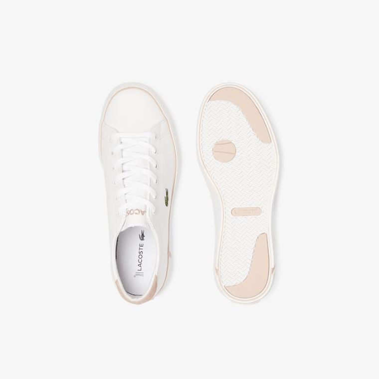 Lacoste Gripshot BL Læder and Syntetisk Sneakers Hvide Lyserød | TX6zsxYU