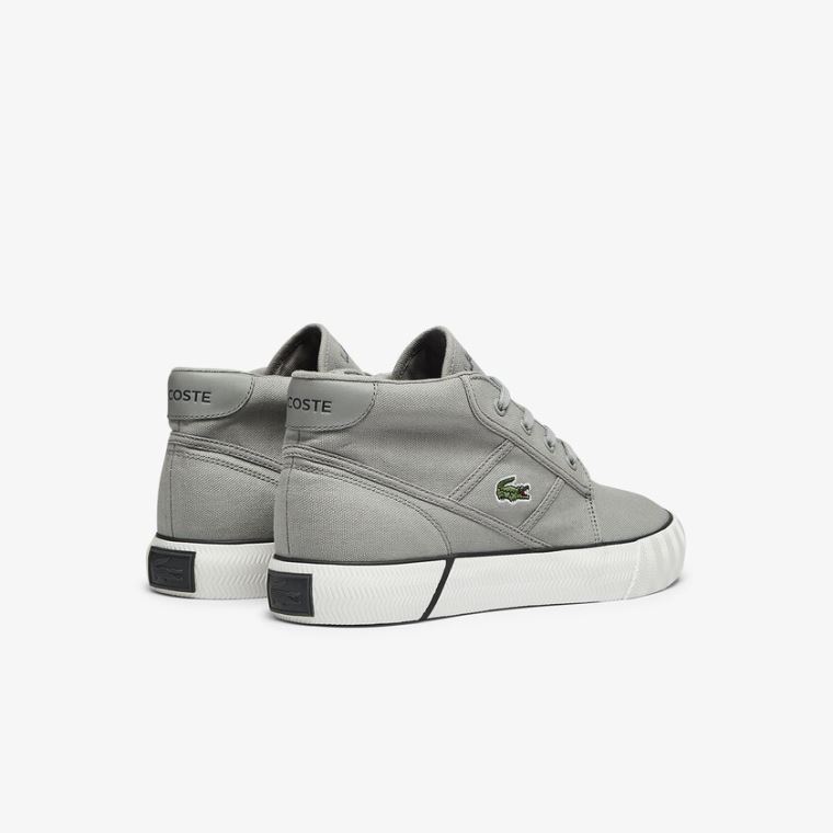 Lacoste Gripshot Canvas and Læder Chukkas Grå Mørkegrå | IuPko4iT