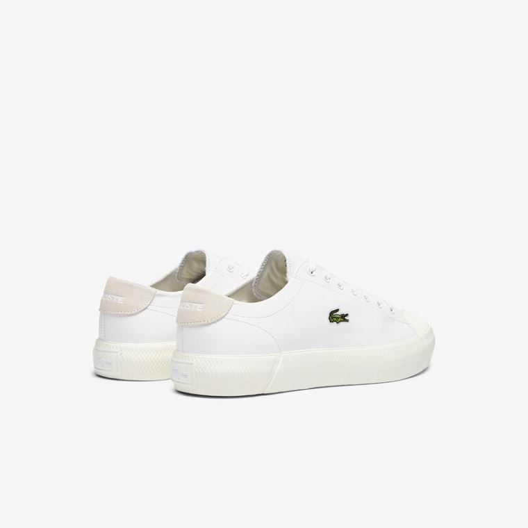 Lacoste Gripshot Læder Sneakers Hvide Grå | nyhEiHfc