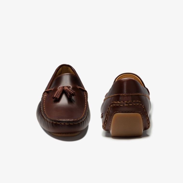 Lacoste Kjole Piloter Tassel Loafer Brune Brune | c5zwL9xP