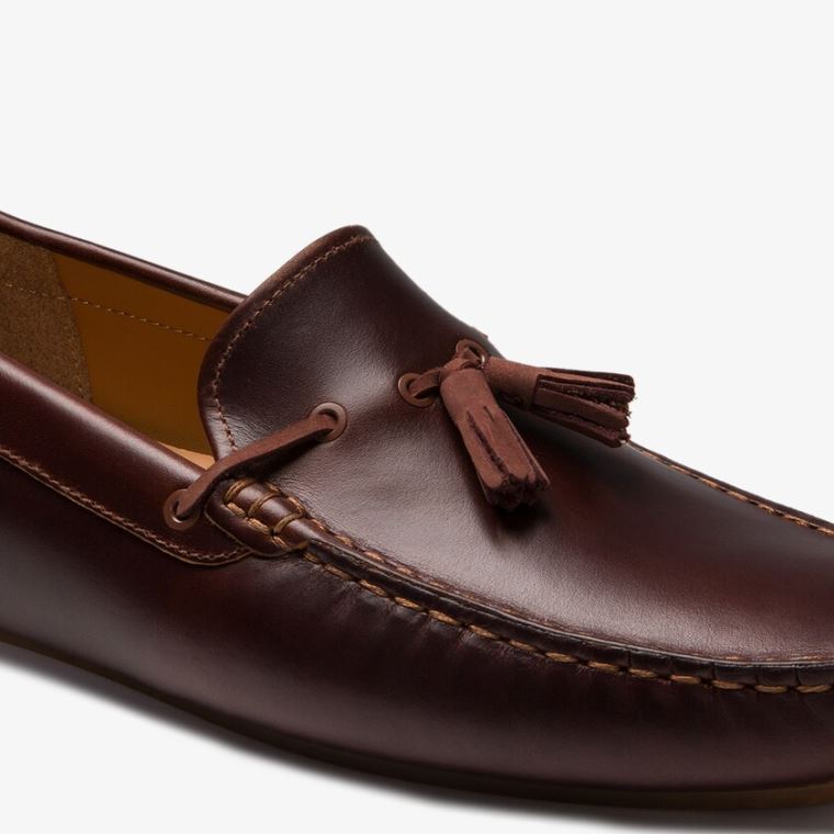 Lacoste Kjole Piloter Tassel Loafer Brune Brune | c5zwL9xP