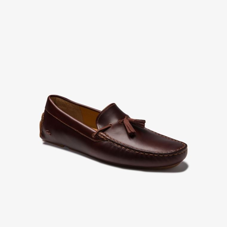 Lacoste Kjole Piloter Tassel Loafer Brune Brune | c5zwL9xP