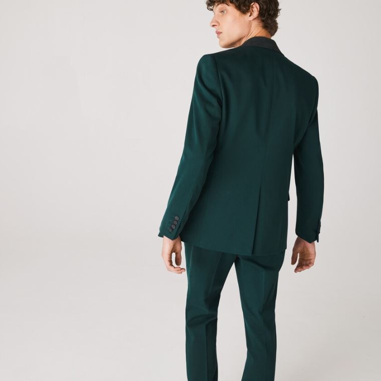 Lacoste LIVE Bomulds Cloth Suit Jacket Grøn | zzNJOCDi