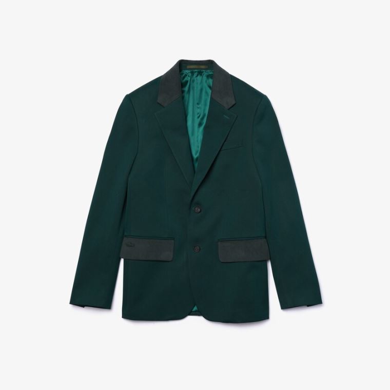 Lacoste LIVE Bomulds Cloth Suit Jacket Grøn | zzNJOCDi