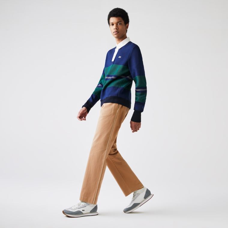 Lacoste LIVE Five-Pocket Chino Pants Beige | t3slscSt