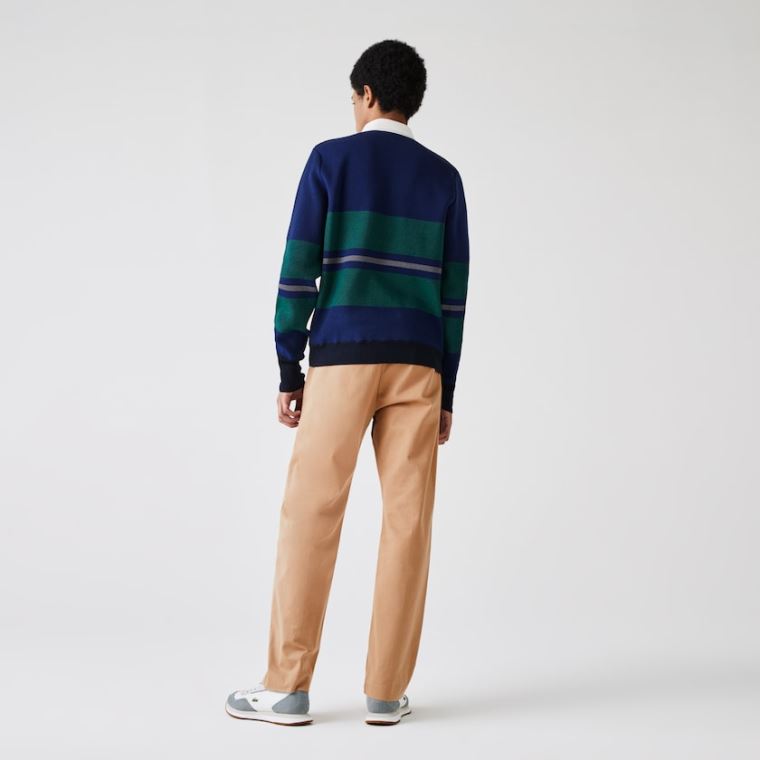 Lacoste LIVE Five-Pocket Chino Pants Beige | t3slscSt