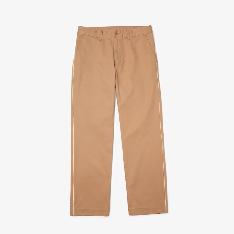 Lacoste LIVE Five-Pocket Chino Pants Beige | t3slscSt