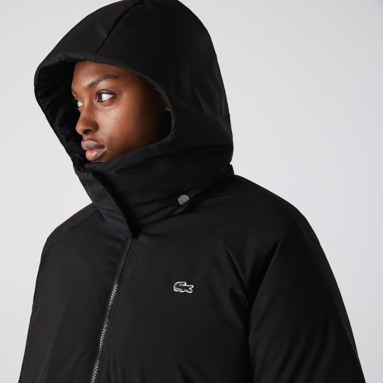 Lacoste LIVE Oversized Strand-Resistant Quilted Jacket Sort | aBn3dpe8