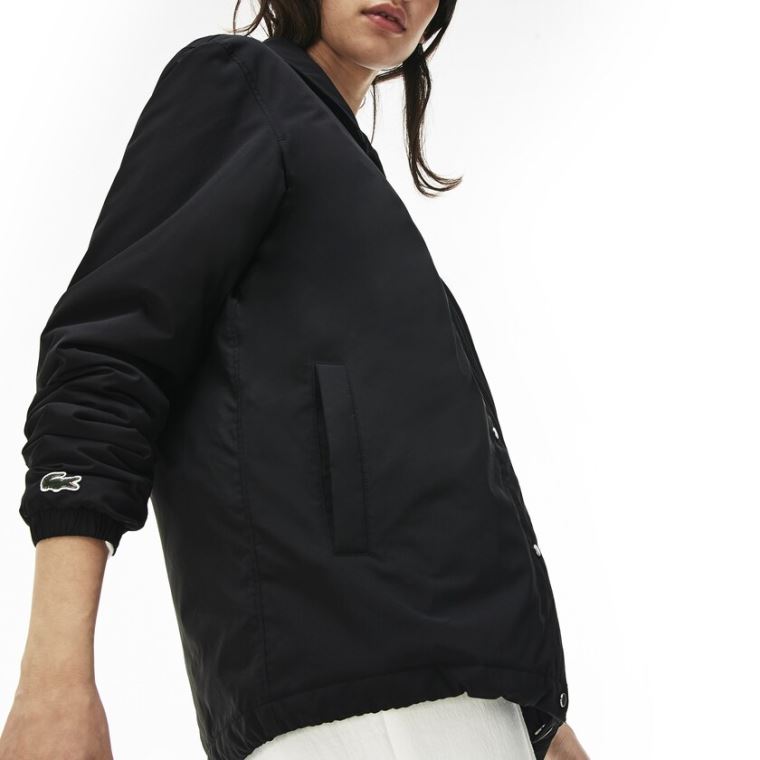 Lacoste LIVE Signature Taffeta Jacket Sort | CXqMQMW8