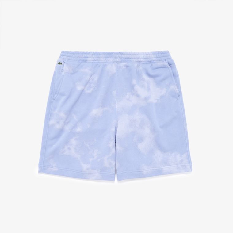 Lacoste LIVE Tie-Dye Print Bomulds Fleece Bermudas Lilla | lu1Dut9n