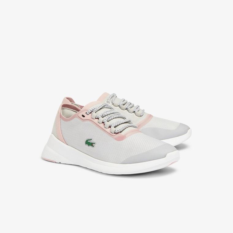 Lacoste LT Fit Syntetisk and Tekstil Sneakers Lysegrå Lyselyserød | AFPfCFtY