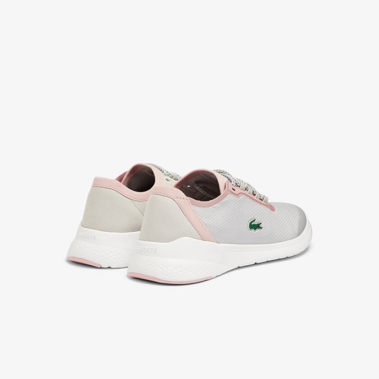 Lacoste LT Fit Syntetisk and Tekstil Sneakers Lysegrå Lyselyserød | AFPfCFtY