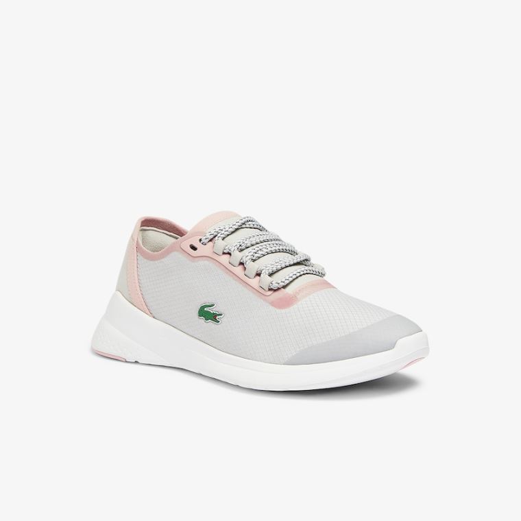 Lacoste LT Fit Syntetisk and Tekstil Sneakers Lysegrå Lyselyserød | AFPfCFtY