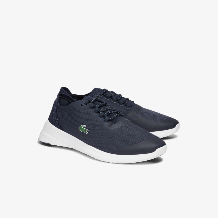 Lacoste LT Fit Tekstil Sneakers Mørkeblå Hvide | XQz7i0F0