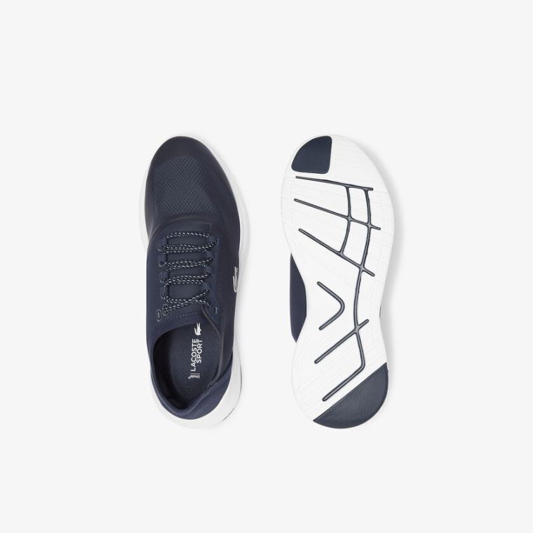 Lacoste LT Fit Tekstil Sneakers Mørkeblå Hvide | XQz7i0F0