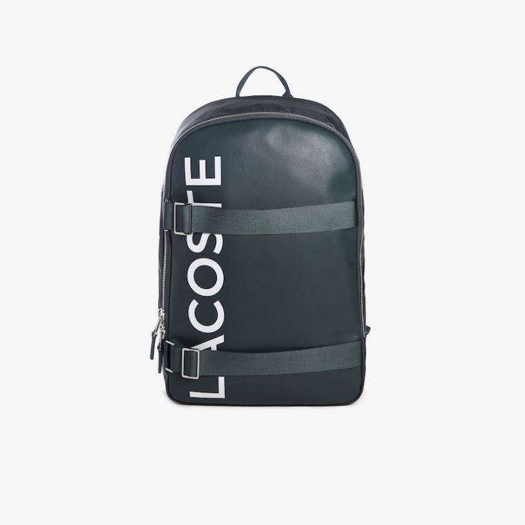 Lacoste L.12.12 Branded And Páskové Backpack Mørkegrøn | i3fh2xUn