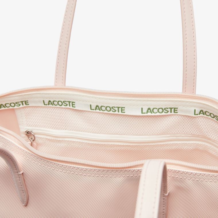 Lacoste L.12.12 Concept Small Zip Tote Bag Lyserød | 0IGhliOS