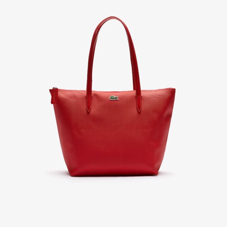 Lacoste L.12.12 Concept Small Zip Tote Bag Rød | Gyk7QxB4