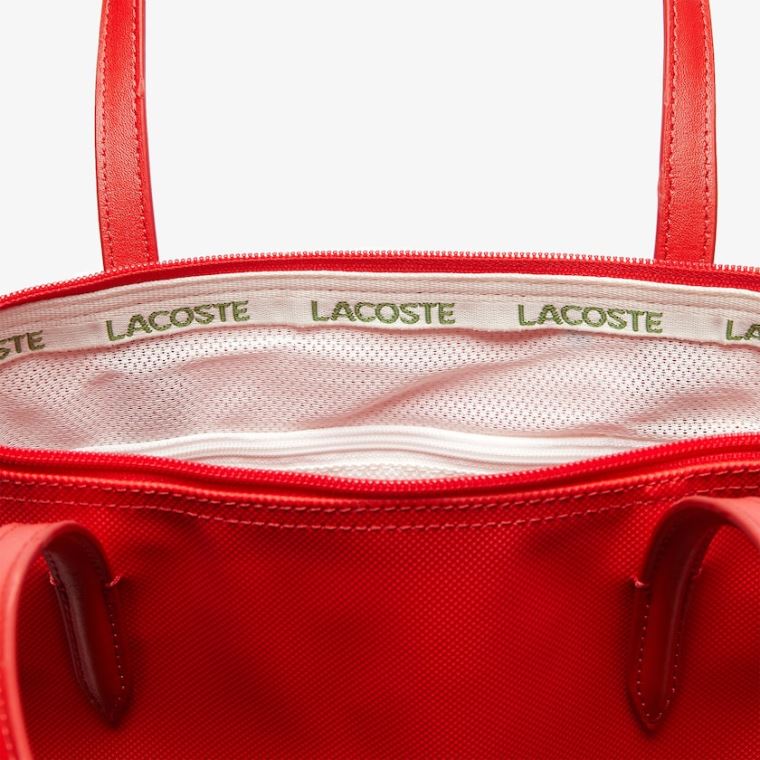 Lacoste L.12.12 Concept Small Zip Tote Bag Rød | Gyk7QxB4