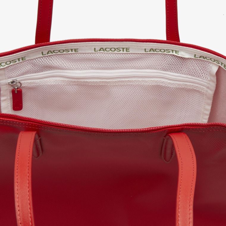 Lacoste L.12.12 Concept Zip Tote Bag Rød | sSxzoqnH