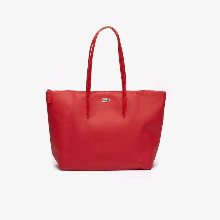 Lacoste L.12.12 Concept Zip Tote Bag Rød | sSxzoqnH