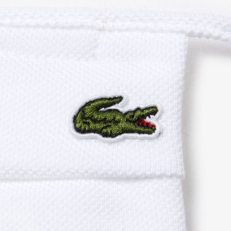 Lacoste L.12.12 Face Protection Mask in Bomulds Piqué Hvide | xYdxhlAi