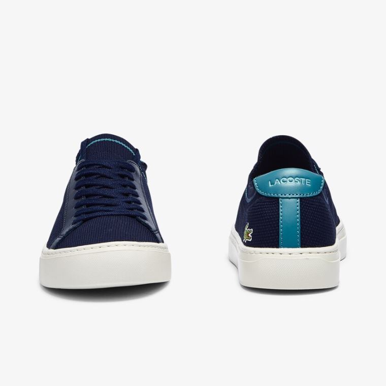 Lacoste La Piquée Tekstil Knit Sneakers Mørkeblå | r74IJKXr