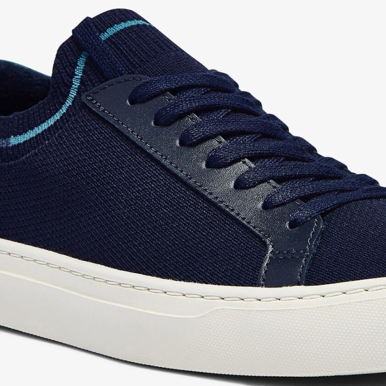 Lacoste La Piquée Tekstil Knit Sneakers Mørkeblå | r74IJKXr