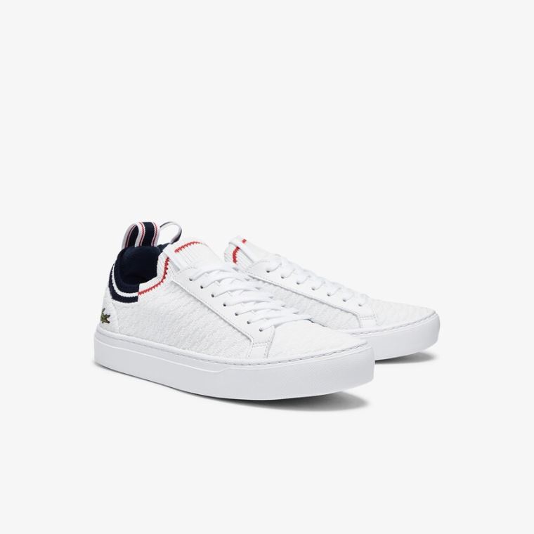 Lacoste La Piquée Tekstil Sneakers Hvide Beige | RC3ZAySG