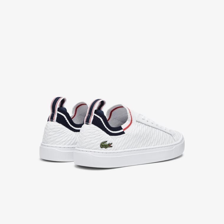 Lacoste La Piquée Tekstil Sneakers Hvide Beige | RC3ZAySG