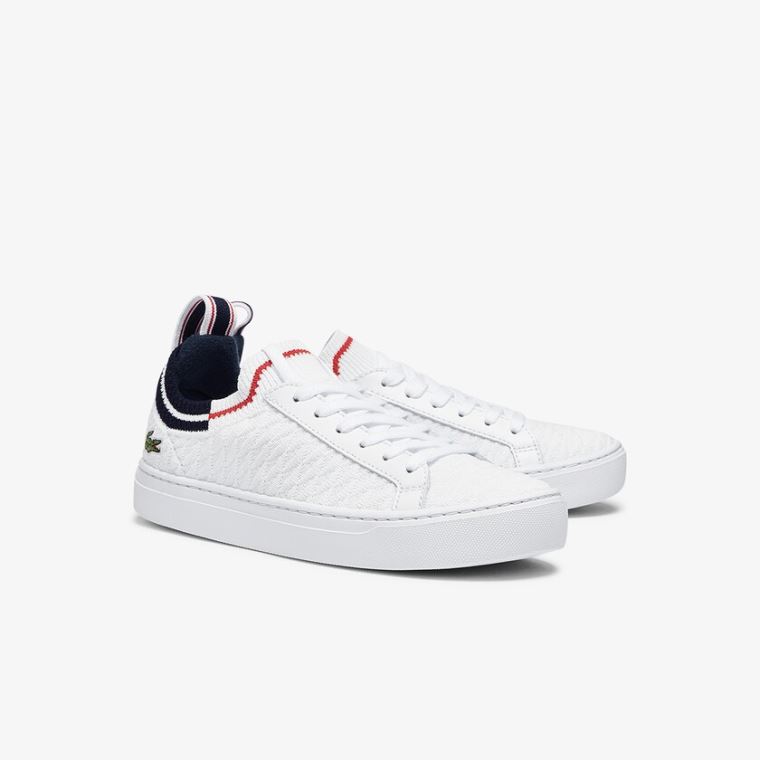 Lacoste La Piquée Tekstil Sneakers Hvide Beige | auQP9GoV