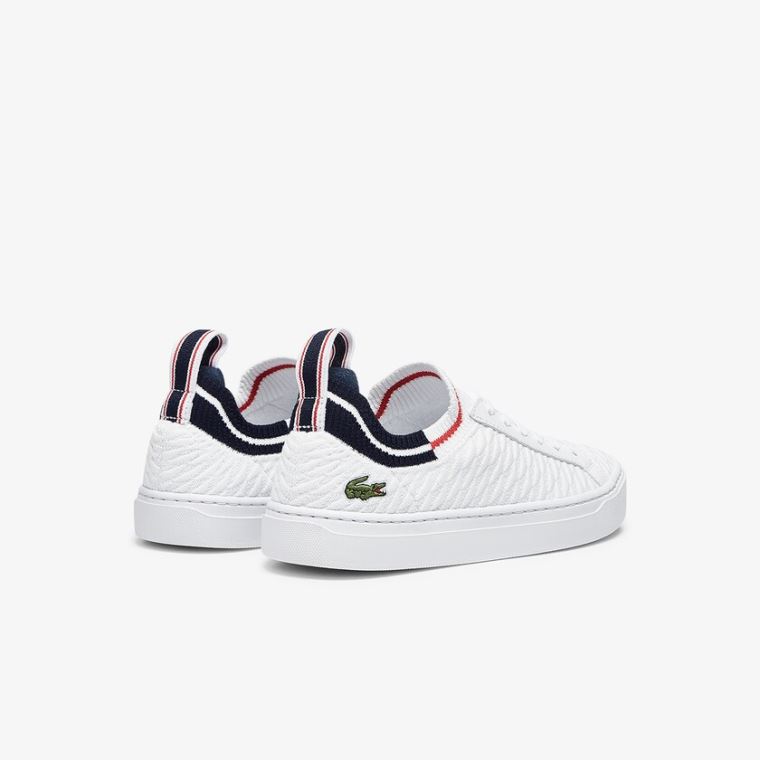 Lacoste La Piquée Tekstil Sneakers Hvide Beige | auQP9GoV