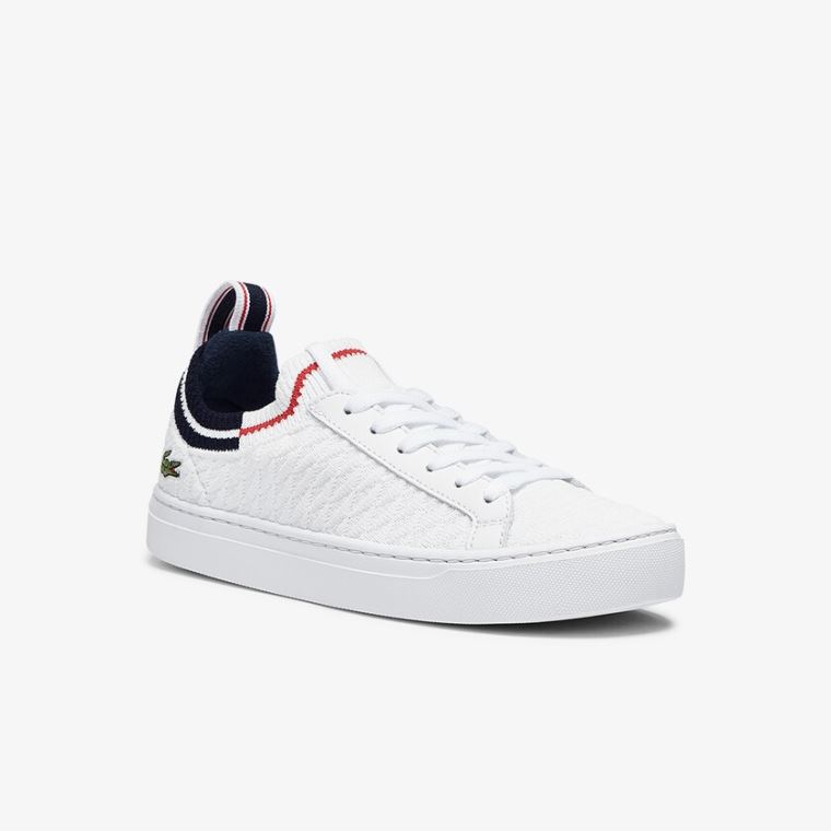 Lacoste La Piquée Tekstil Sneakers Hvide Beige | auQP9GoV