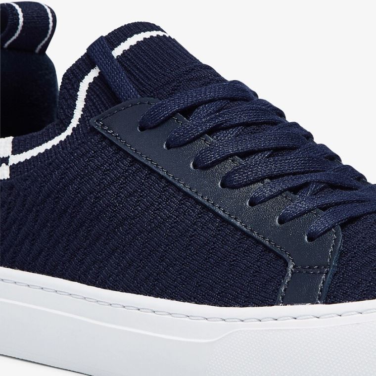 Lacoste La Piquée Tekstil Sneakers Mørkeblå Hvide | eeoLq2Cz