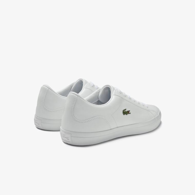 Lacoste Lerond Læder Sneakers Hvide | CmSVejFw