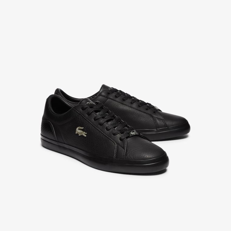 Lacoste Lerond Læder and Syntetisk Sneakers Sort | 7k93UDEQ