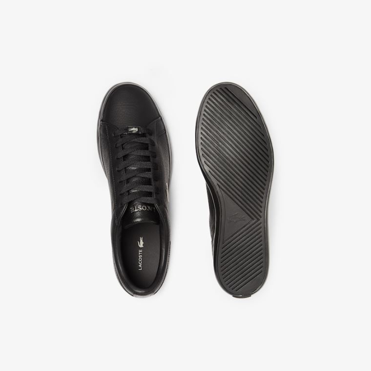 Lacoste Lerond Læder and Syntetisk Sneakers Sort | 7k93UDEQ