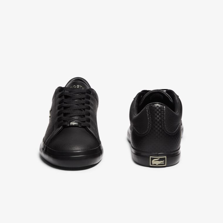 Lacoste Lerond Læder and Syntetisk Sneakers Sort | 7k93UDEQ