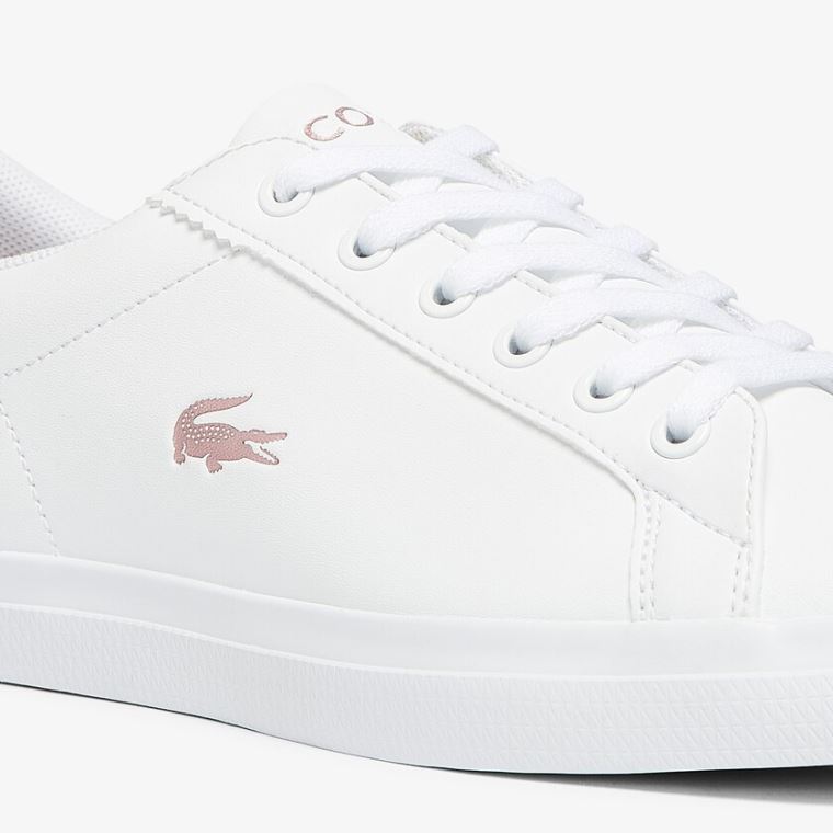 Lacoste Lerond Syntetisk Iridescent Sneakers Hvide Lyserød | DAX5Dvvm