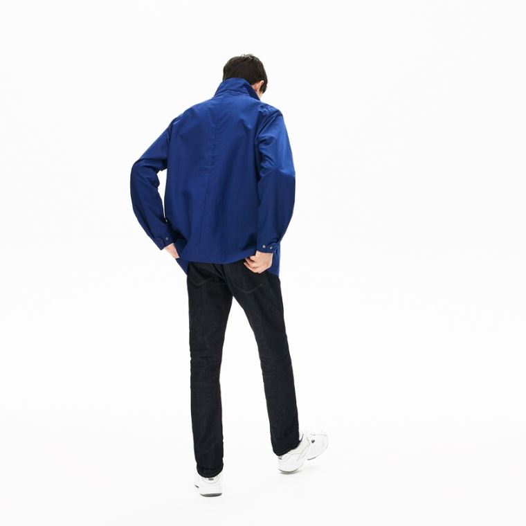 Lacoste Lette Detachable-Hood Jacket Mørkeblå Blå | HjBWT4p4