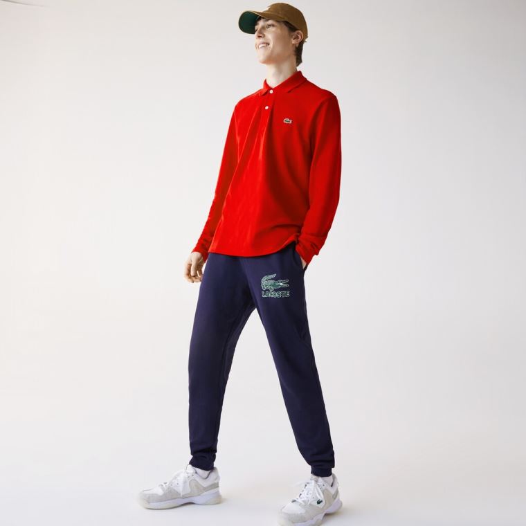 Lacoste Long-Sleeve Classic Fit L.12.12 Polo Rød | NVrYYl9q