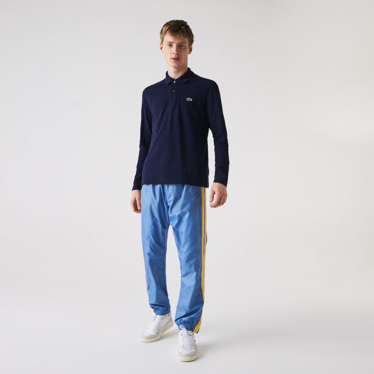 Lacoste Long-Sleeve Classic Fit L.12.12 Polo Mørkeblå Blå | ViqhHOB4