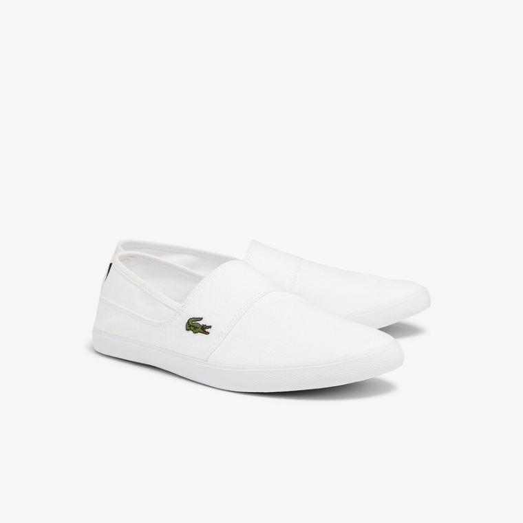 Lacoste Marice Canvas Slip-ons Hvide | nAb8J6af