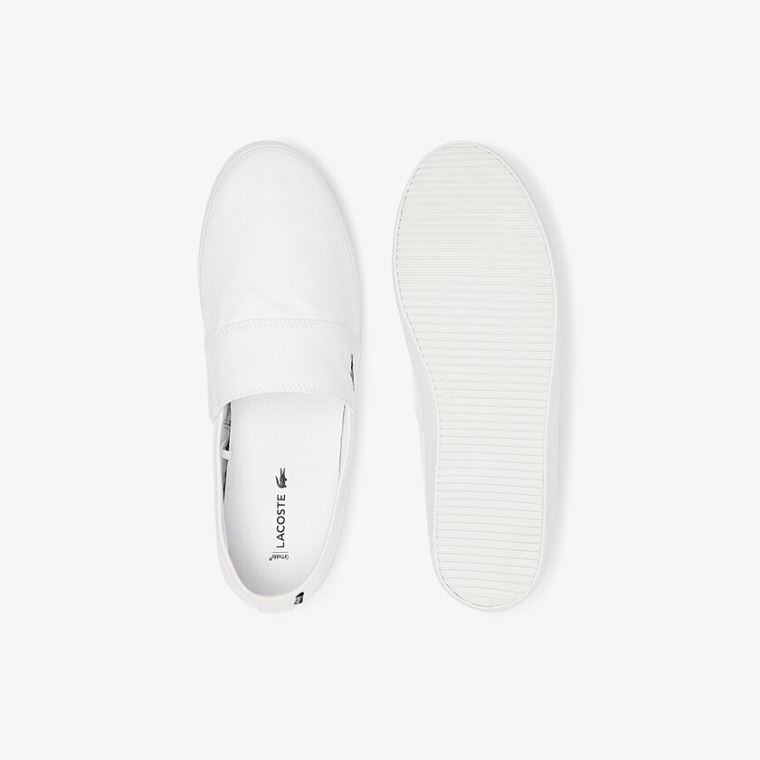 Lacoste Marice Canvas Slip-ons Hvide | nAb8J6af